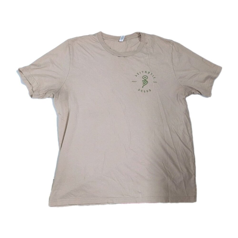 DREDG Graphic‎ T-Shirt Mens XL Boat Beige & Green Penguin Official